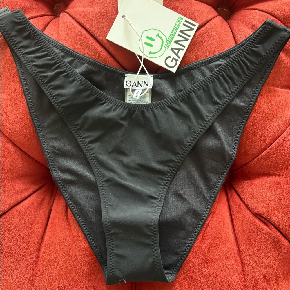 GANNI Women's Black Swim Bottom